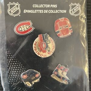 Montreal Canadiens Collector Pins - Black and Silver - brand new in package